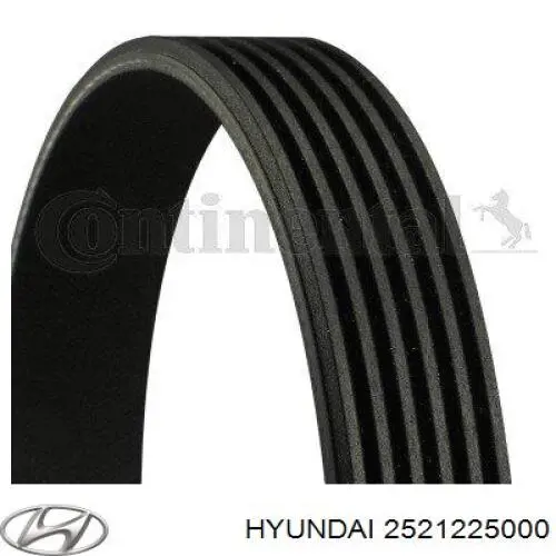 Correa de alternador 2521225000 Hyundai/Kia