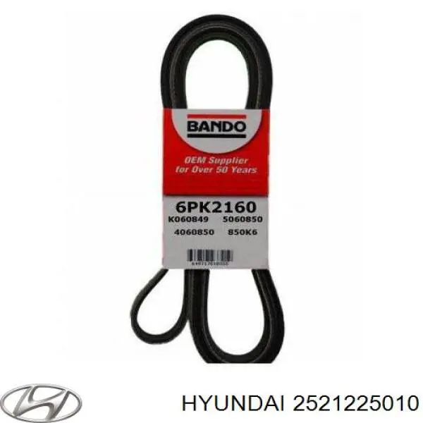 Correa de alternador 2521225010 Hyundai/Kia