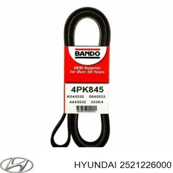Correa de transmisión trapezoidal Hyundai/Kia 2521226000 precio, desde 6,97 EUR