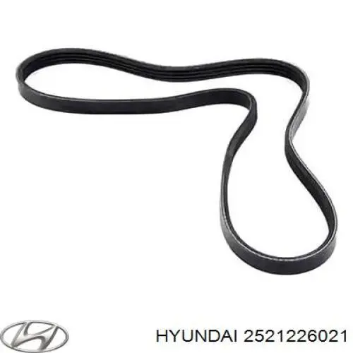 Correa de alternador 2521226021 Hyundai/Kia