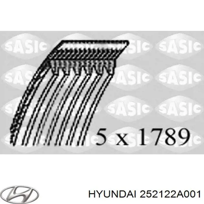 252122A001 Hyundai/Kia correa trapezoidal