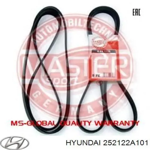 Correa de transmisión trapezoidal Hyundai/Kia 252122A101 precio, desde 13,96 EUR