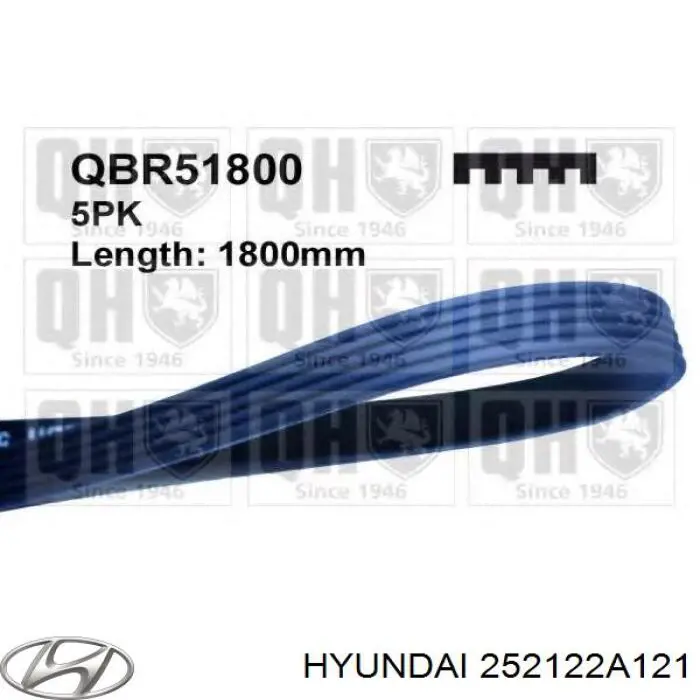 252122A121 Hyundai/Kia correa trapezoidal