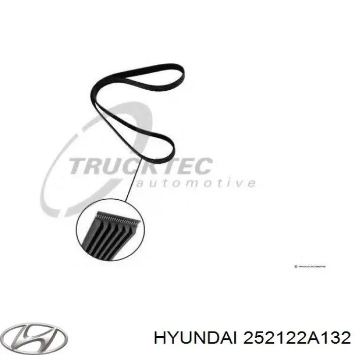 252122A132 Hyundai/Kia correa trapezoidal