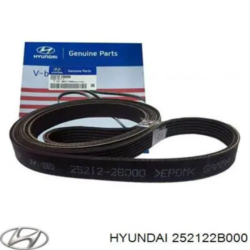 Correa de transmisión trapezoidal Hyundai/Kia 252122B000 precio, desde 29,02 EUR