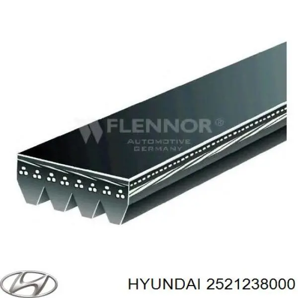 Correa de alternador 2521238000 Hyundai/Kia