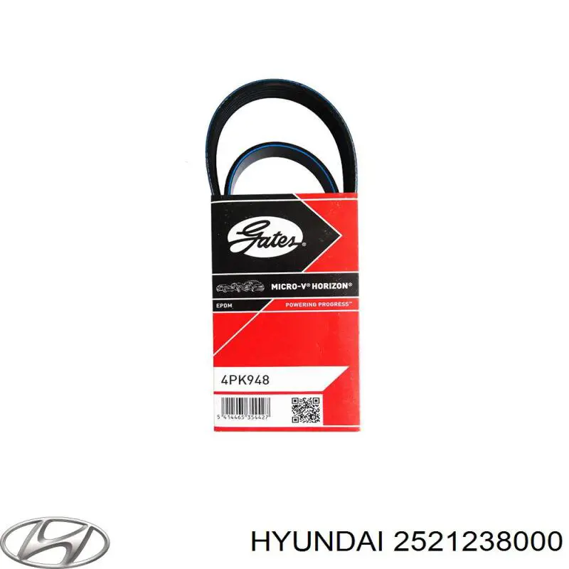 Correa de transmisión trapezoidal Hyundai/Kia 2521238000 precio, desde 7,44 EUR