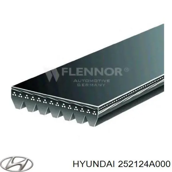Correa de alternador 252124A000 Hyundai/Kia