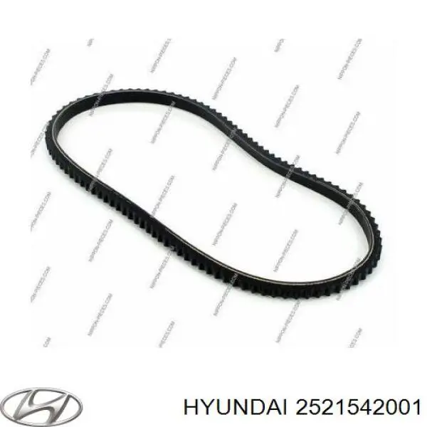 Correa de alternador 2521542001 Hyundai/Kia