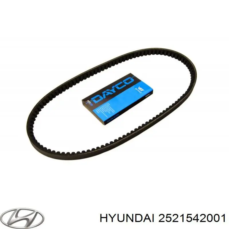 Correa de transmisión trapezoidal Hyundai/Kia 2521542001 precio, desde 20,24 EUR