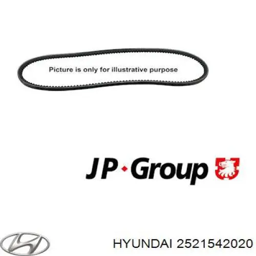 Correa de alternador 2521542020 Hyundai/Kia