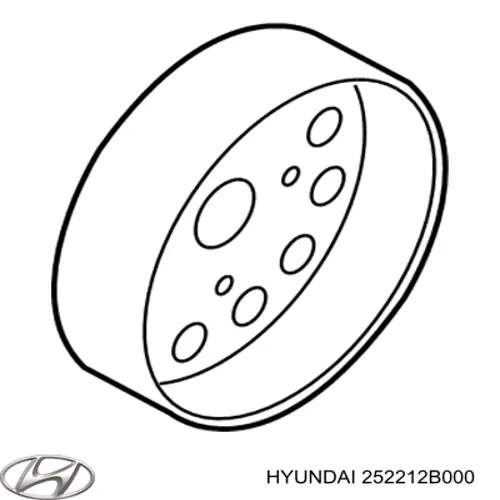 Polea de la bomba de agua Hyundai/Kia 252212B000 precio, desde 30,87 EUR