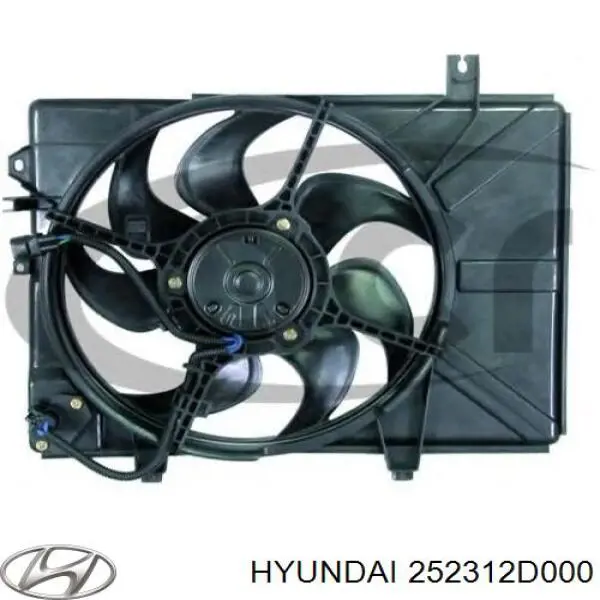 252312D000 Hyundai/Kia rodete ventilador, refrigeración de motor
