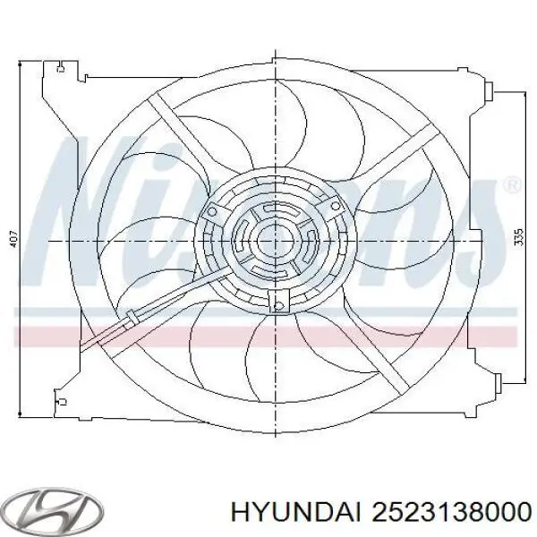 Comprar 2523138000 Hyundai/Kia Ventilador del radiador