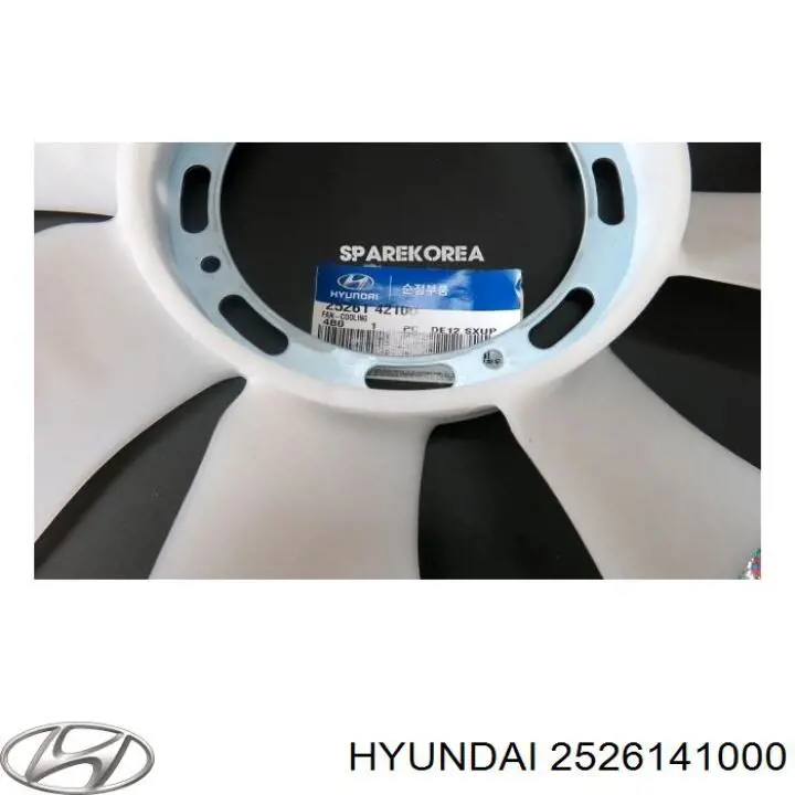Rodete ventilador, refrigeración de motor para Hyundai Terracan (HP)