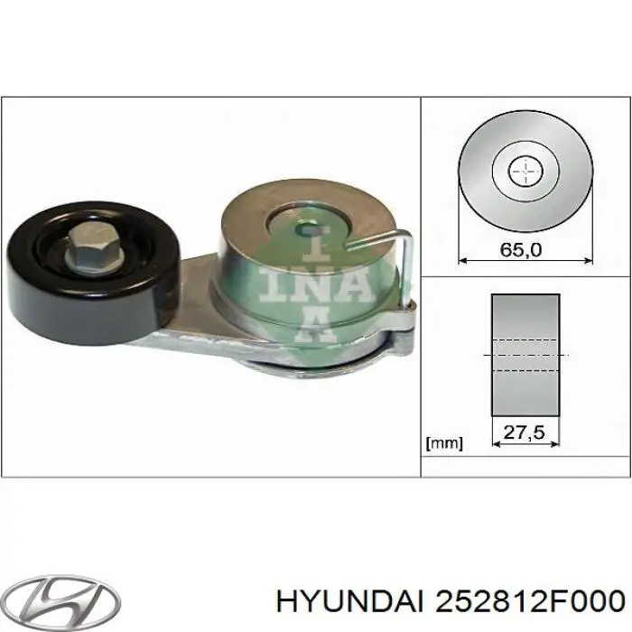 Tensor de correa, correa poli V KIA Sorento 3 C5, UM