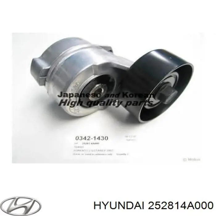252814A000 Hyundai/Kia tensor de correa, correa poli v