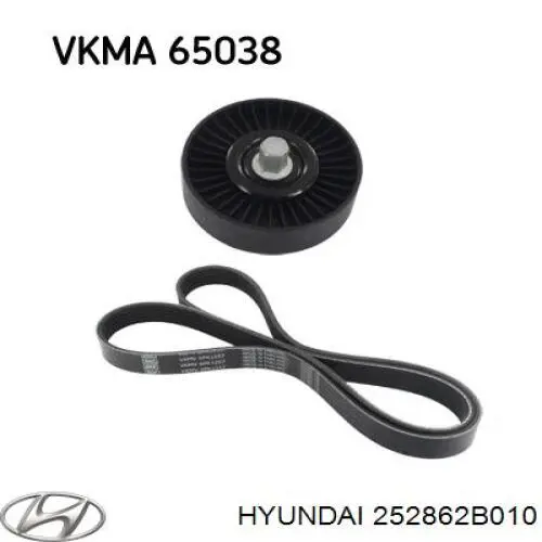 Polea inversión/guía, correa auxiliar servicios Hyundai/Kia 252862B010 precio, desde 20,34 EUR