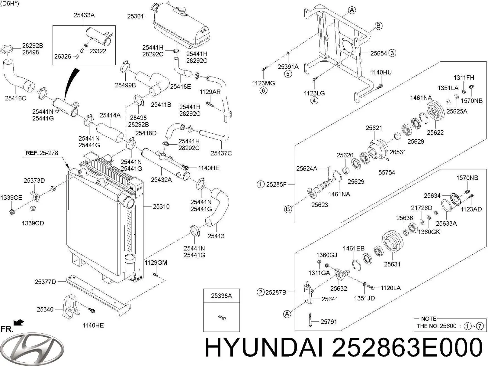 252863E000 Hyundai/Kia