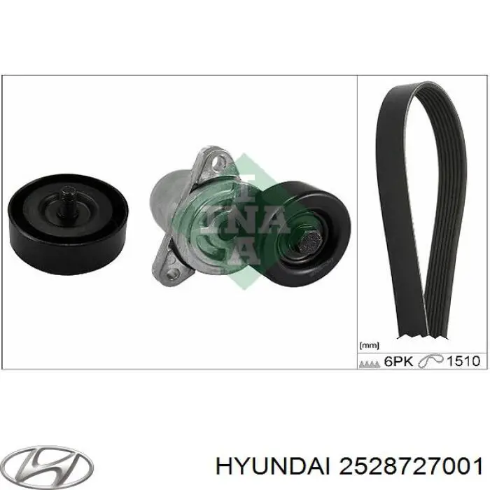 Polea inversión/guía, correa auxiliar servicios Hyundai/Kia 2528727001 precio, desde 18,91 EUR