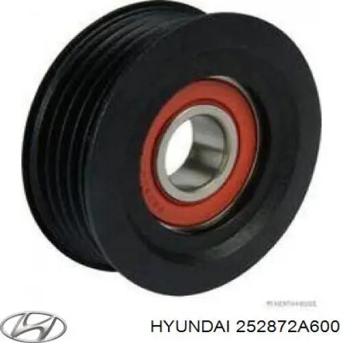 Comprar 252872A600 Hyundai/Kia Polea inversión/guía, correa poli V