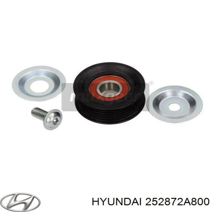 252872A800 Hyundai/Kia polea inversión / guía, correa poli v