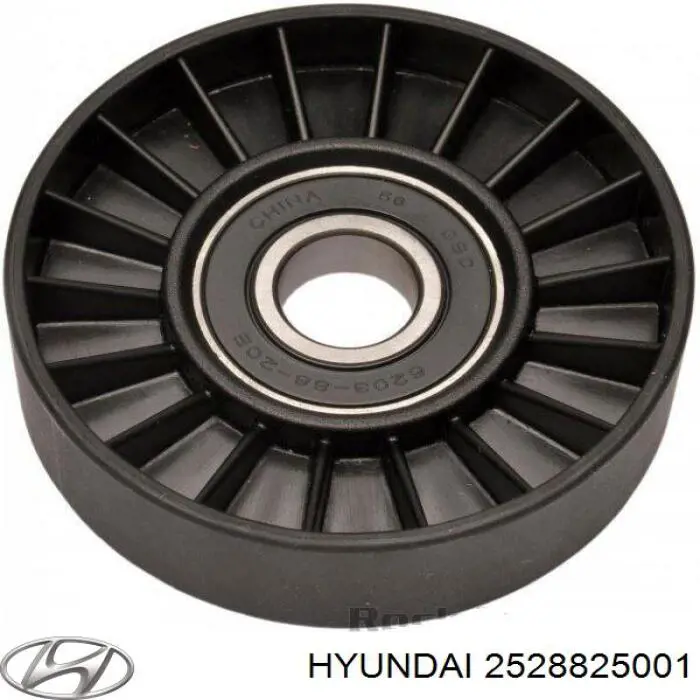 Polea inversión / guía, correa poli V 2528825001 Hyundai/Kia