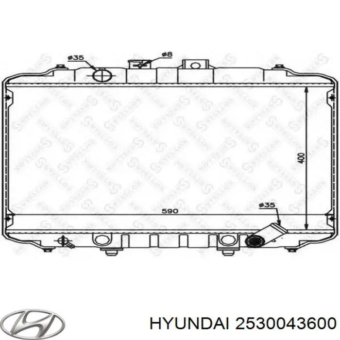 Água radiador Hyundai/Kia 2530043600 precio, desde 109,13 EUR