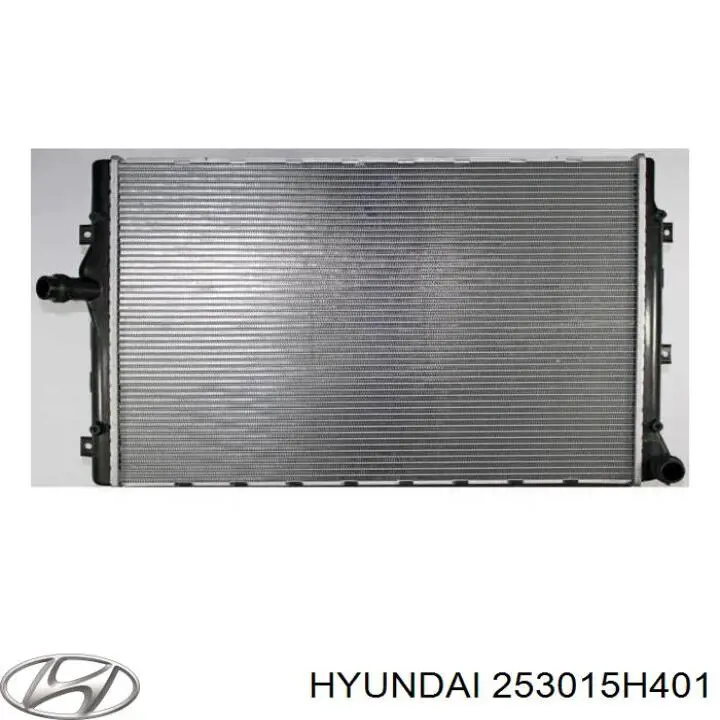 Radiador de água Hyundai HD LIGHT 