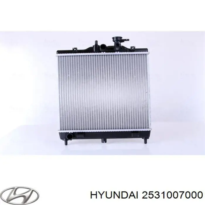 Radiador S2531007000 Hyundai/Kia