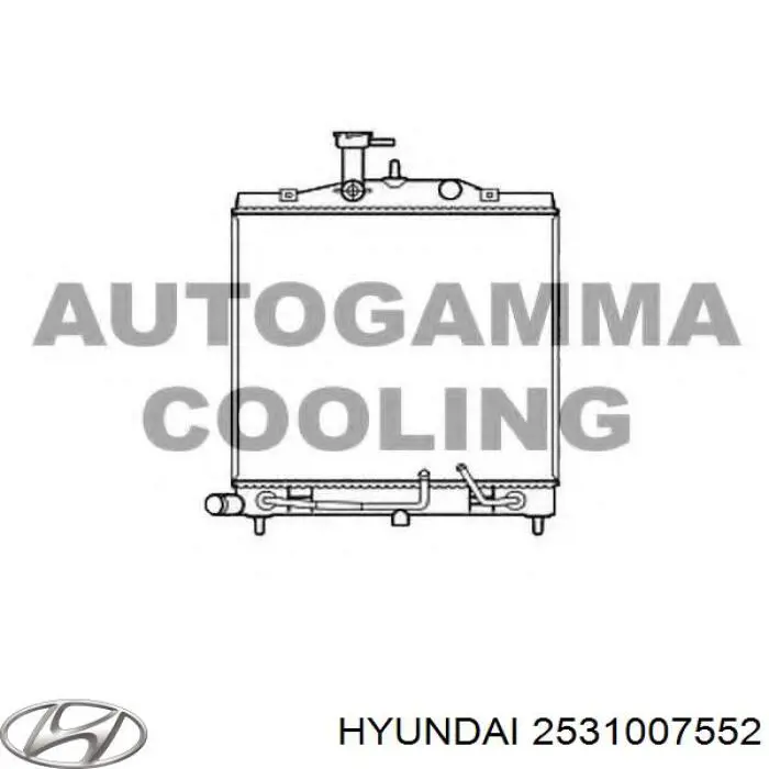2531007552 Hyundai/Kia radiador