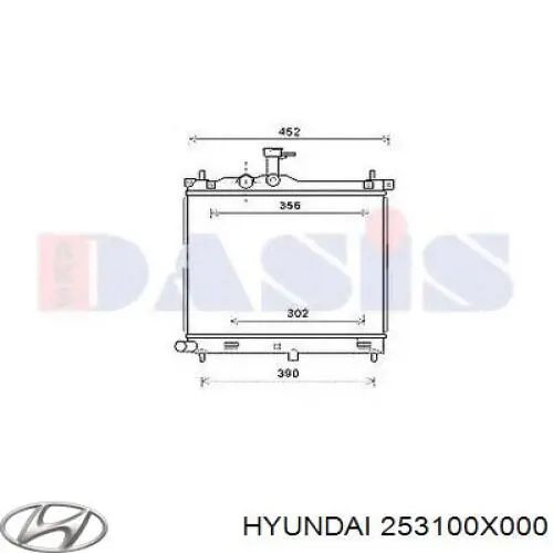 Água radiador Hyundai/Kia 253100X000 precio, desde 88,85 EUR