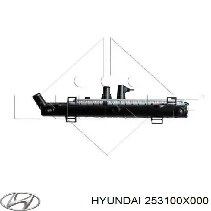 253100X000 Hyundai/Kia radiador refrigeración del motor