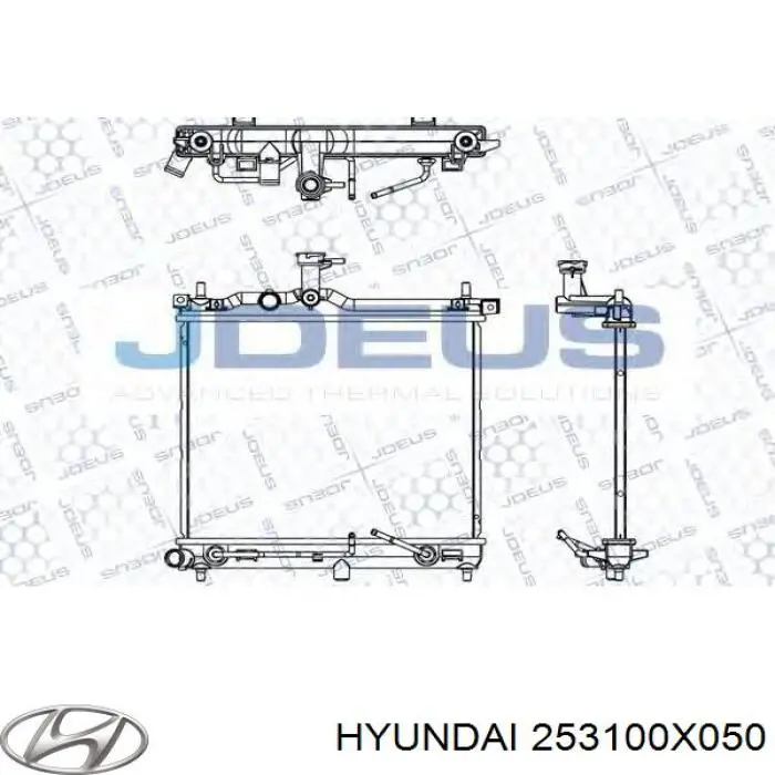 Radiador 253100X050 Hyundai/Kia