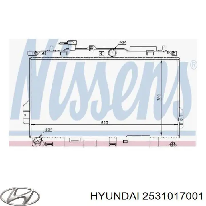 Água radiador Hyundai/Kia 2531017001 precio, desde 98,74 EUR