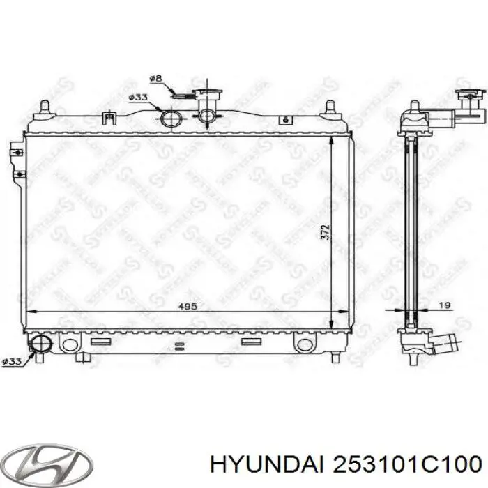 Comprar 253101C100 Hyundai/Kia Radiador de auto