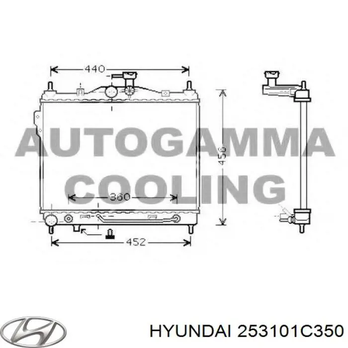 Água radiador Hyundai/Kia 253101C350 precio, desde 116,72 EUR