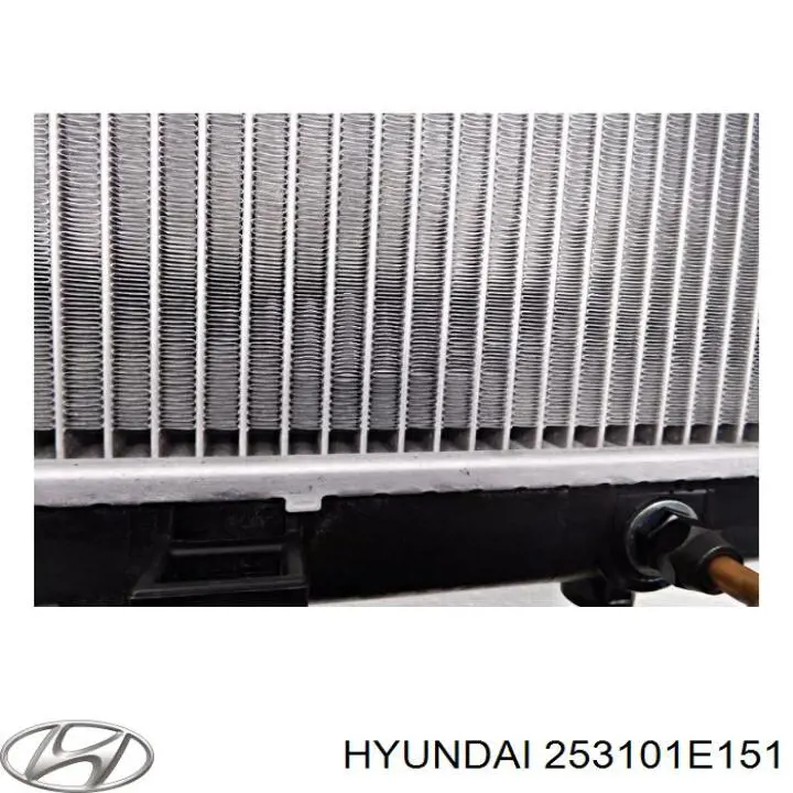 Radiador 253101E151 Hyundai/Kia