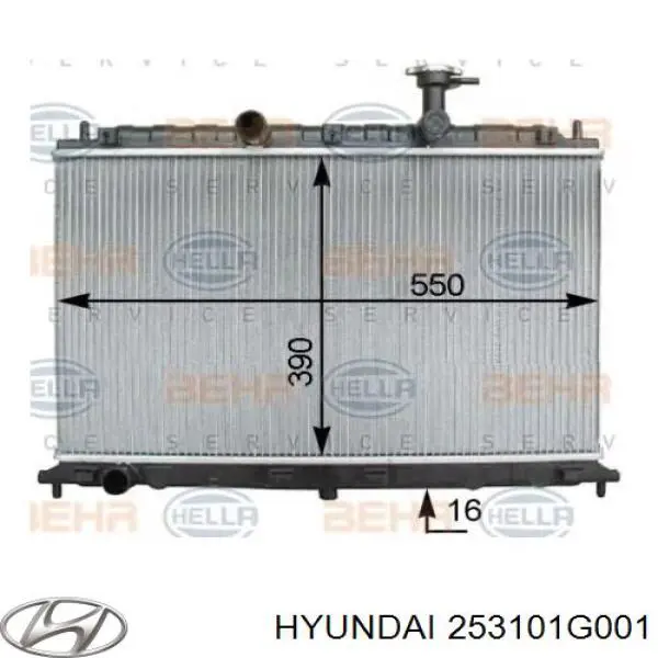 Comprar 253101G001 Hyundai/Kia Radiador de auto