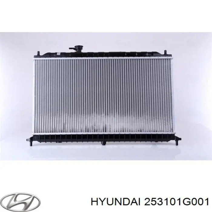 Radiador 253101G001 Hyundai/Kia