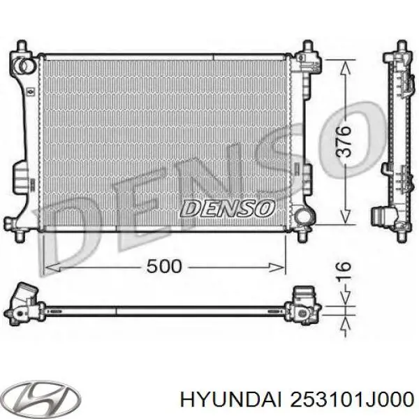 253101J000 Hyundai/Kia radiador