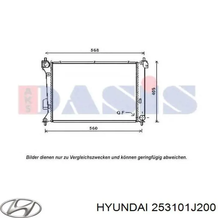 253101J200 Hyundai/Kia radiador