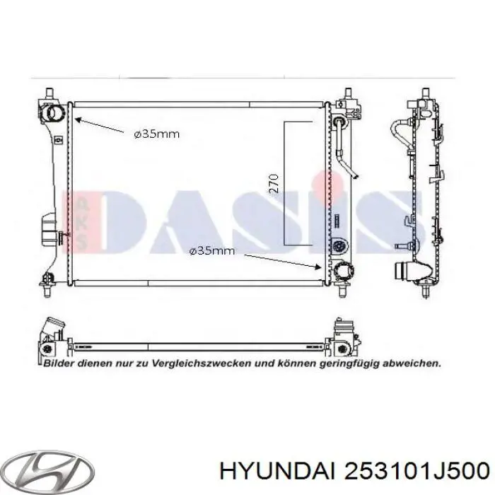 253101J500 Hyundai/Kia radiador