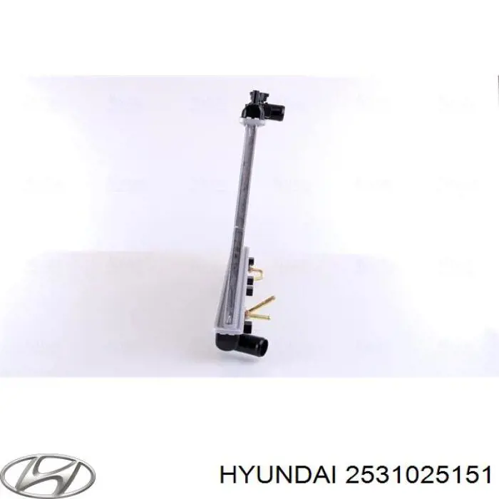 2531025151 Hyundai/Kia radiador refrigeración del motor