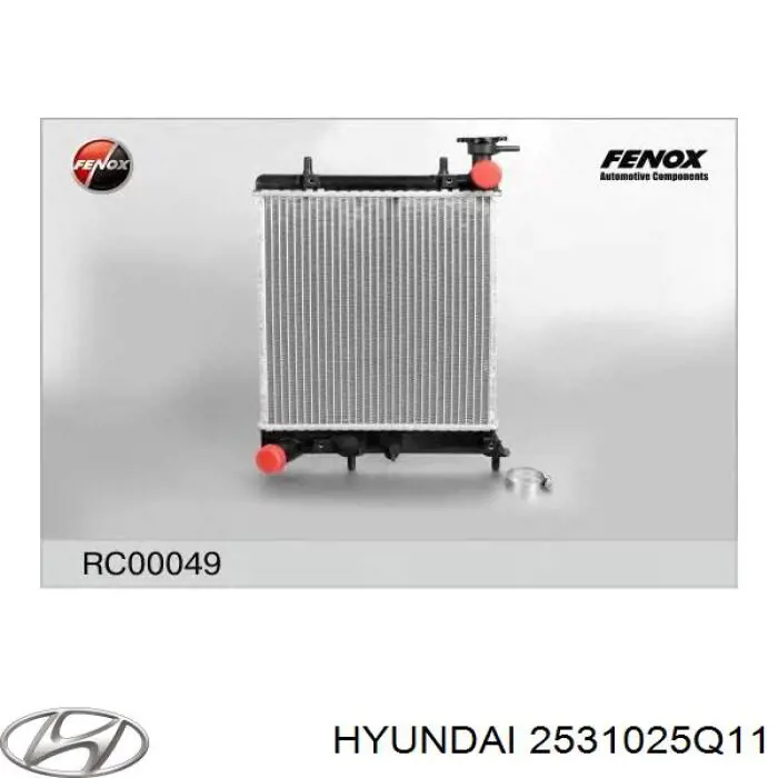 2531025Q11 Hyundai/Kia radiador