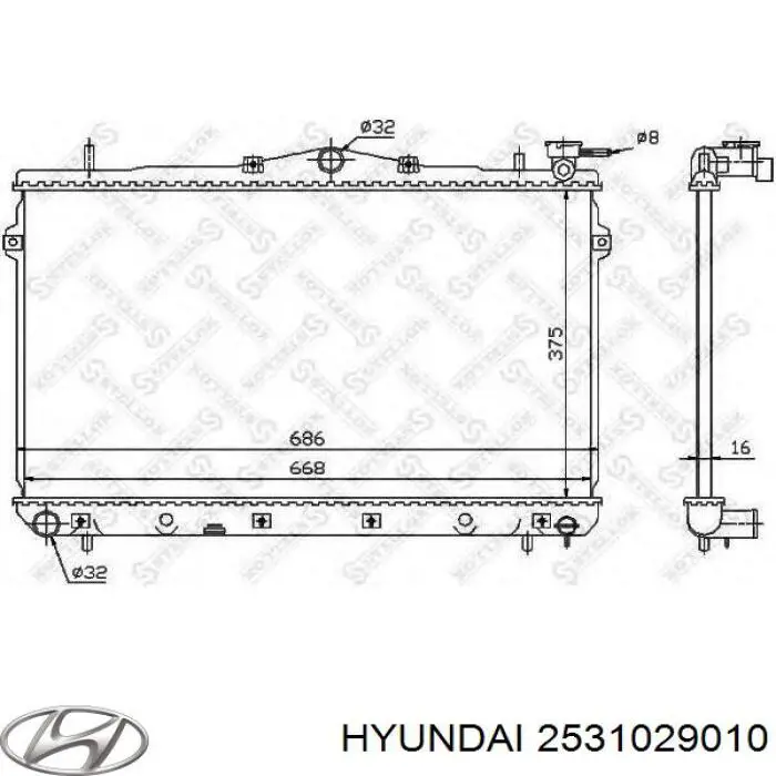 Água radiador Hyundai/Kia 2531029010 precio, desde 76,11 EUR