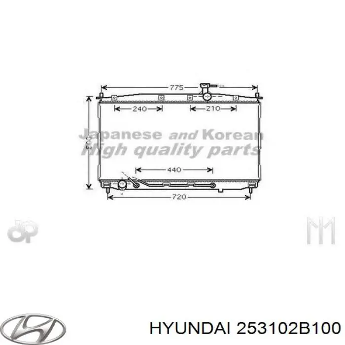 Comprar 253102B100 Hyundai/Kia Radiador de auto