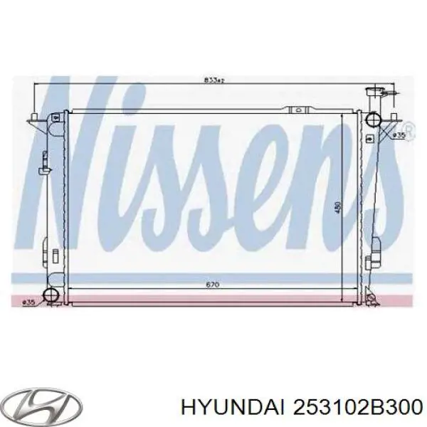 Água radiador Hyundai/Kia 253102B300 precio, desde 102,70 EUR