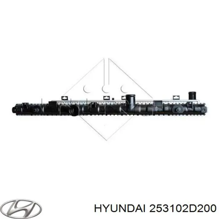 Radiador de água Hyundai/Kia 253102D200