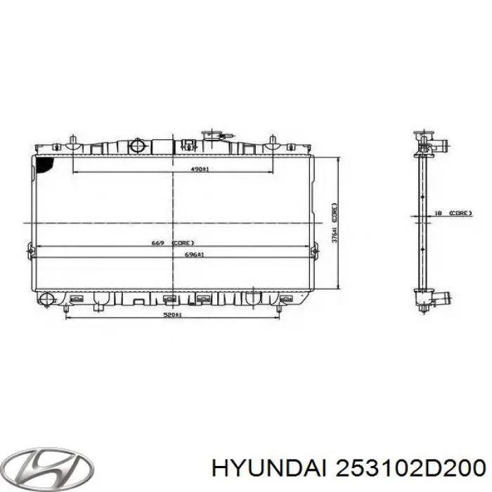 Água radiador Hyundai/Kia 253102D200 precio, desde 83,43 EUR